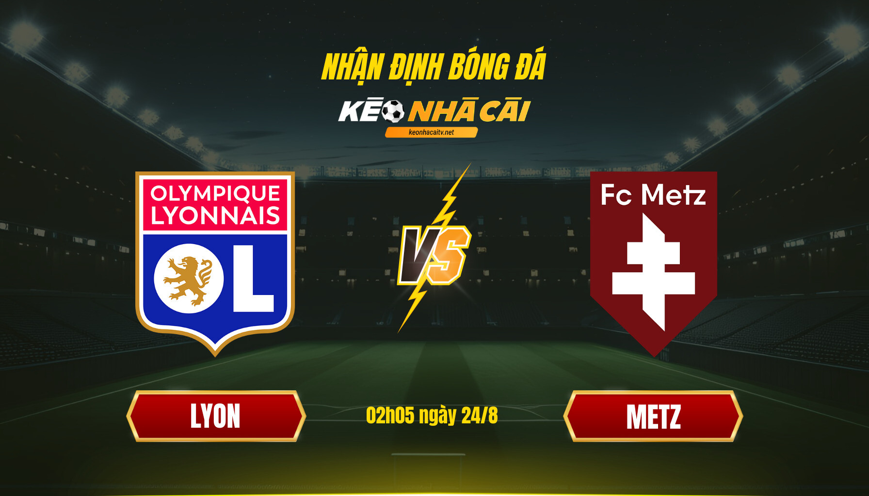 Nhận định Bóng đá Keonhacai Lyon Vs Metz