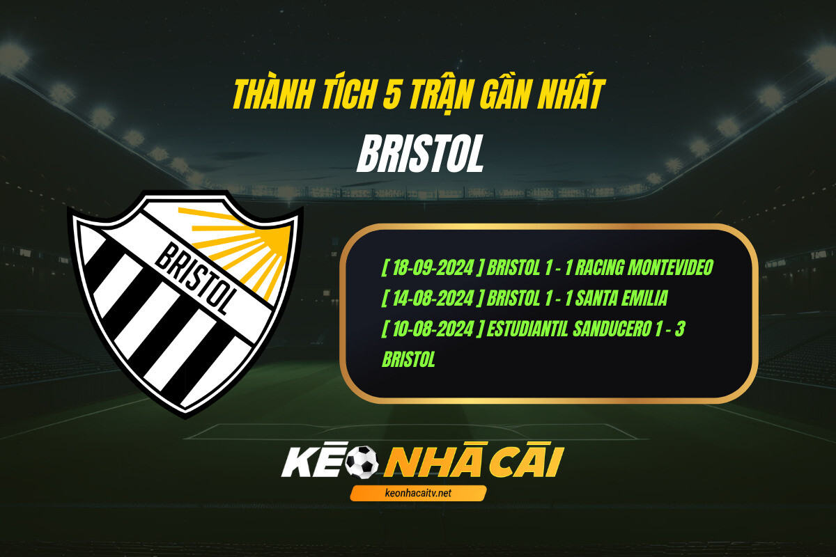 Thành Tích 5 Trận Gần Nhất Bristol