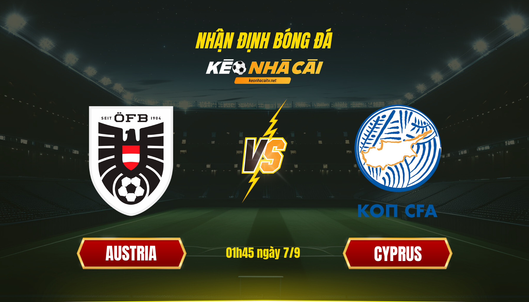 Soi kèo nhà cái Austria vs Cyprus - 01h45 ngày 7_9