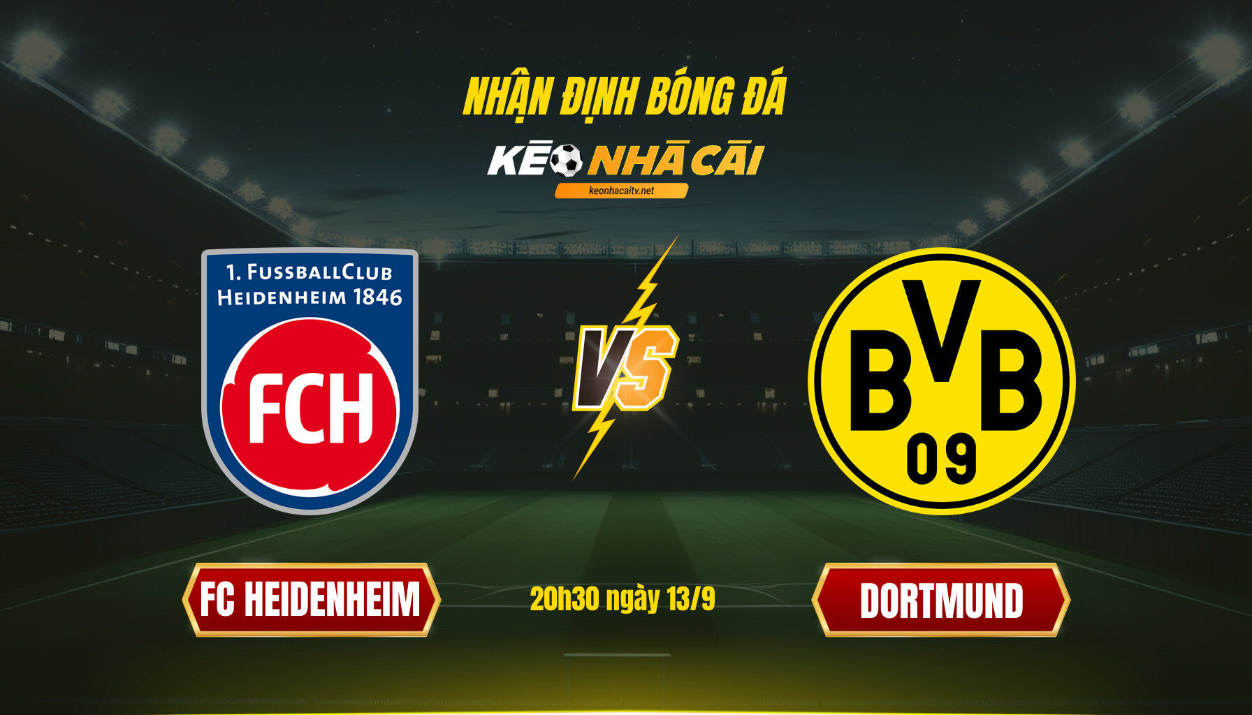 Soi Kèo Nhà Cái Fc Heidenheim Vs Dortmund 20h30 Ngày 13 9